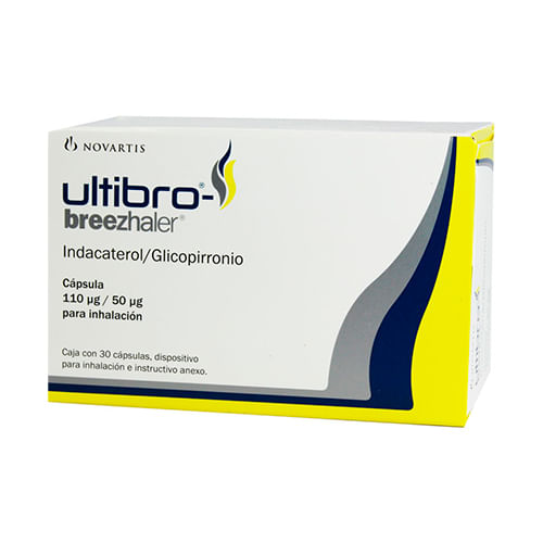 Ultibro Breezhaler 110/50 Mcg Con 30 Capsulas Para Inhalacion