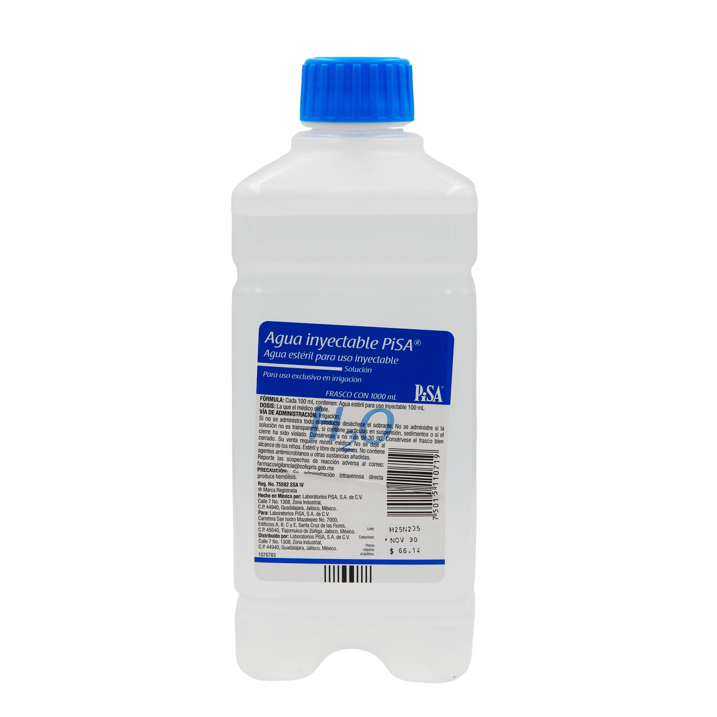 Agua Inyectable 1000 Ml