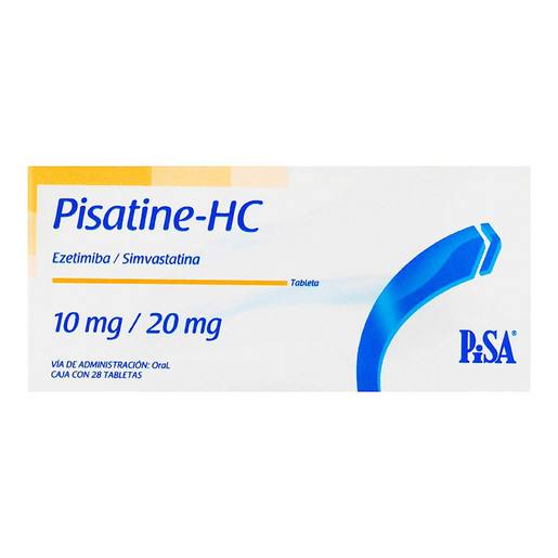 Pisatine Hc 10 20 Mg Con 28 Tabletas