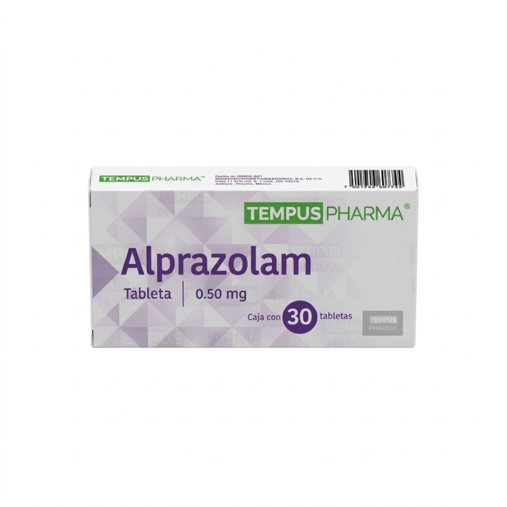 Alprazolam 0.50 Mg Con 30 Tabetas