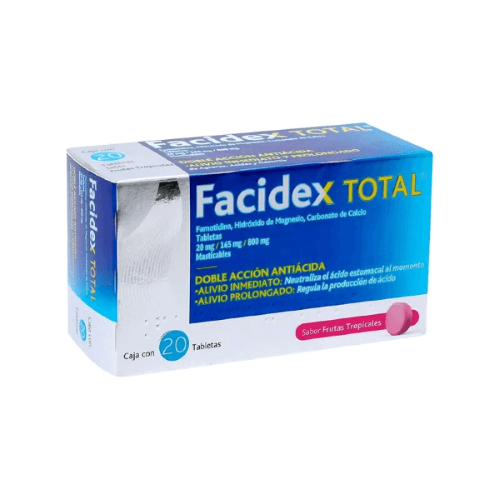 Facidex Total Frutas Tropicales Con 20 Tabletas Masticables