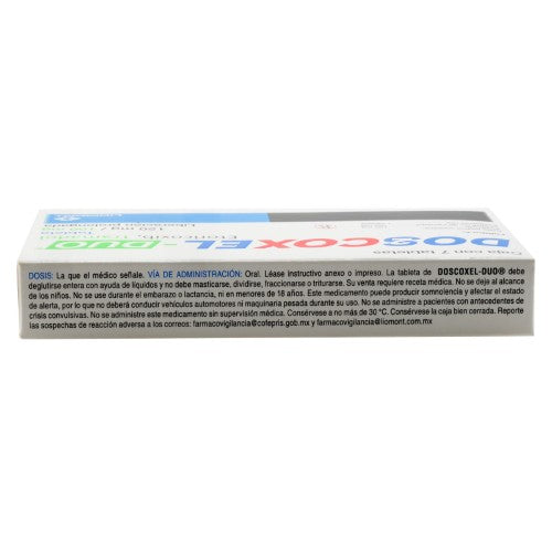 Doscoxel-Duo Lp 120/100 Mg Con 7 Tabletas