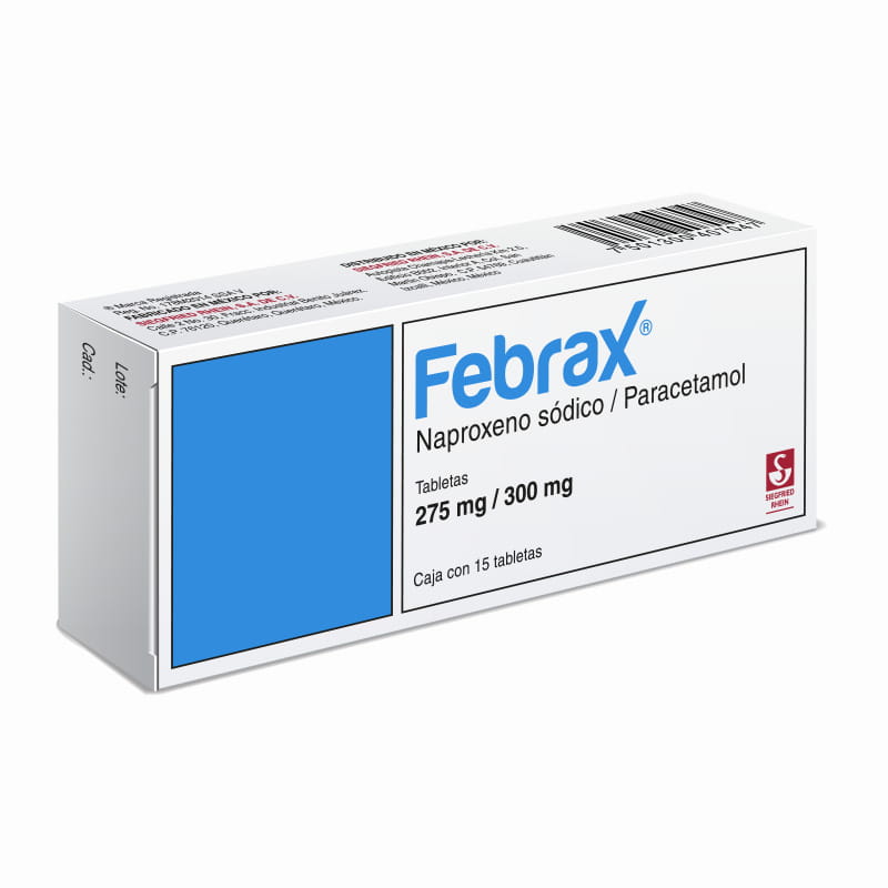 Febrax 275/300 Mg Con 15 Tabletas