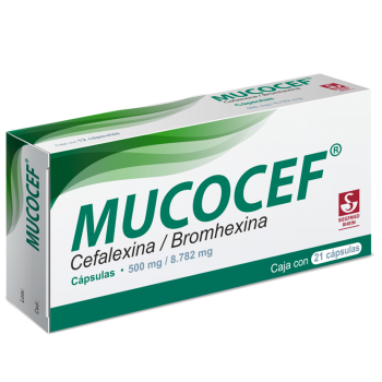 Mucocef 500 Mg 8.782 Mg Con 21 Capsulas
