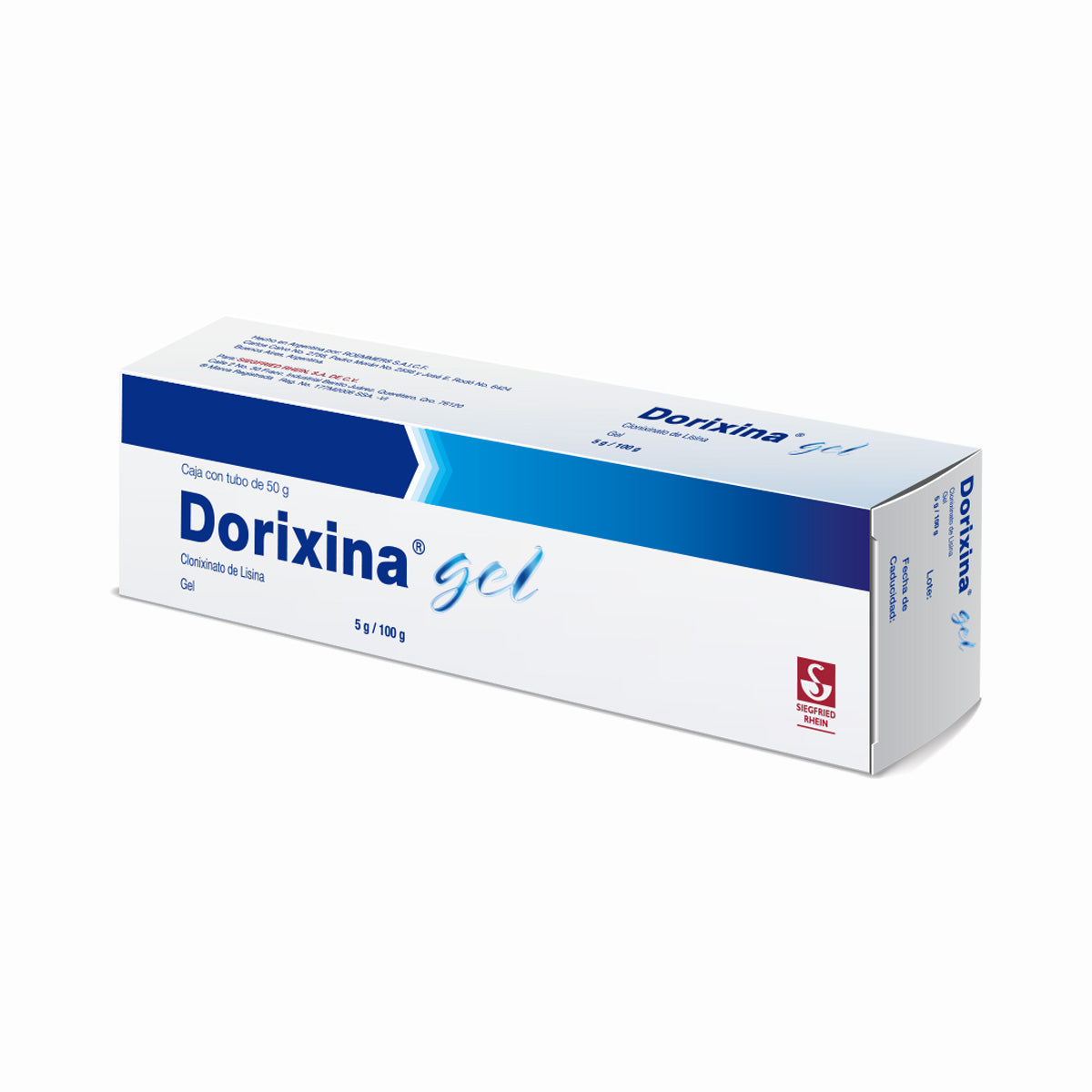 Dorixina Gel 50 Gr - Tubo (Clonixinato De Lisina)