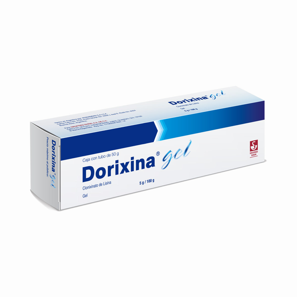 Dorixina Gel 50 Gr - Tubo (Clonixinato De Lisina)