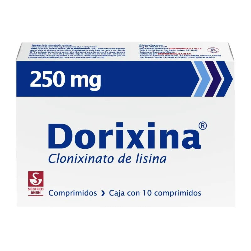 Dorixina Forte 250 Mg Tabletas 10