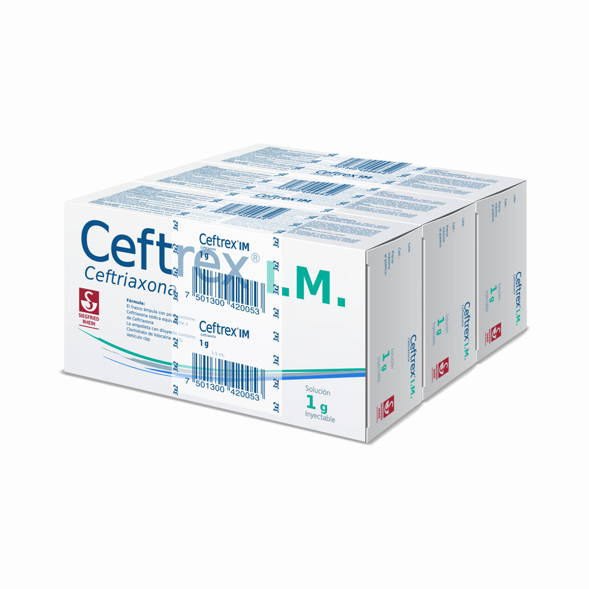 CEFTREX IM 1 G CON 3 FA 3.5 ML