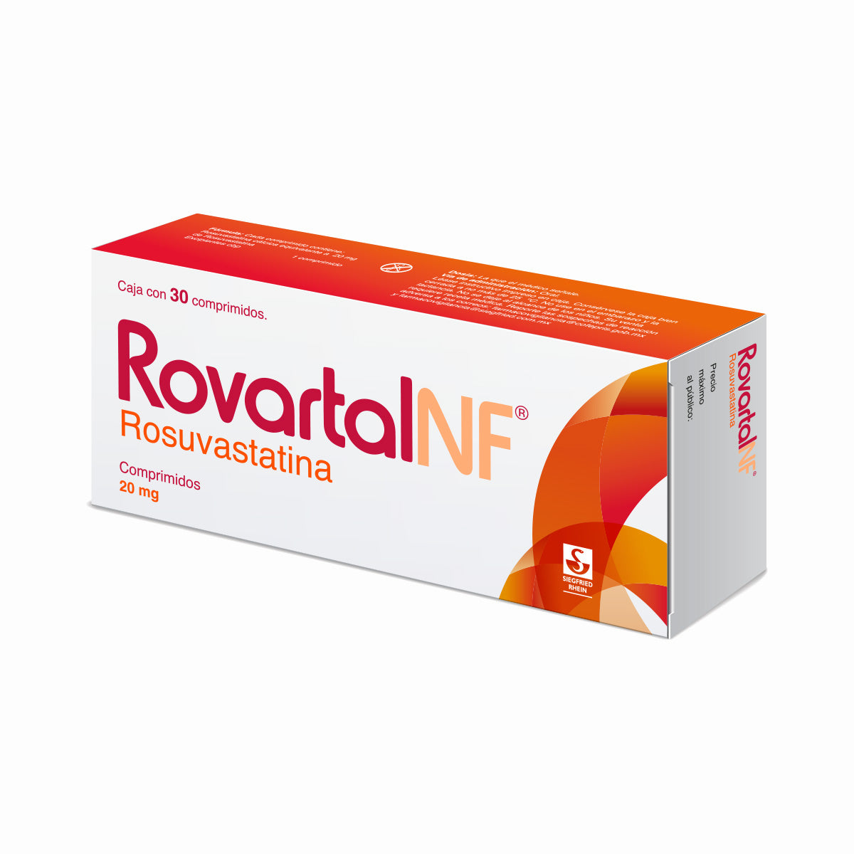 Rovartal Nf 20 Mg - Caja Con 30 Comprimidos (Rosuvastatina)