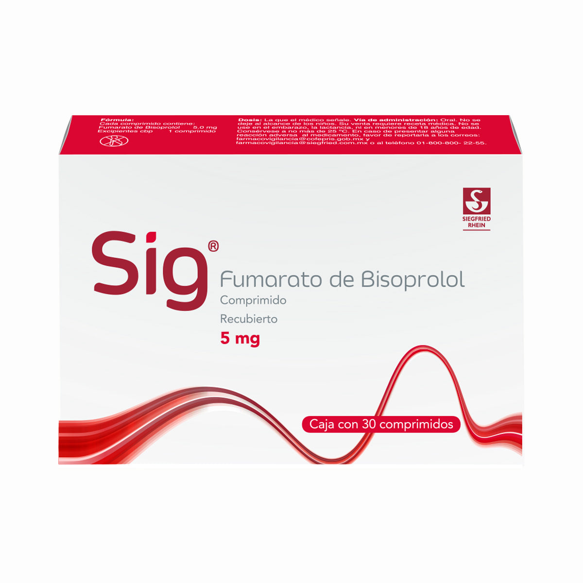 Sig 10 Mg - Caja Con 30 Comprimidos (Bisoprolol)