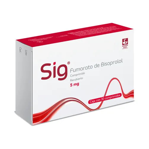 Sig 5 Mg Con 30 Comprimidos (Fumarato De Bisoprolol)