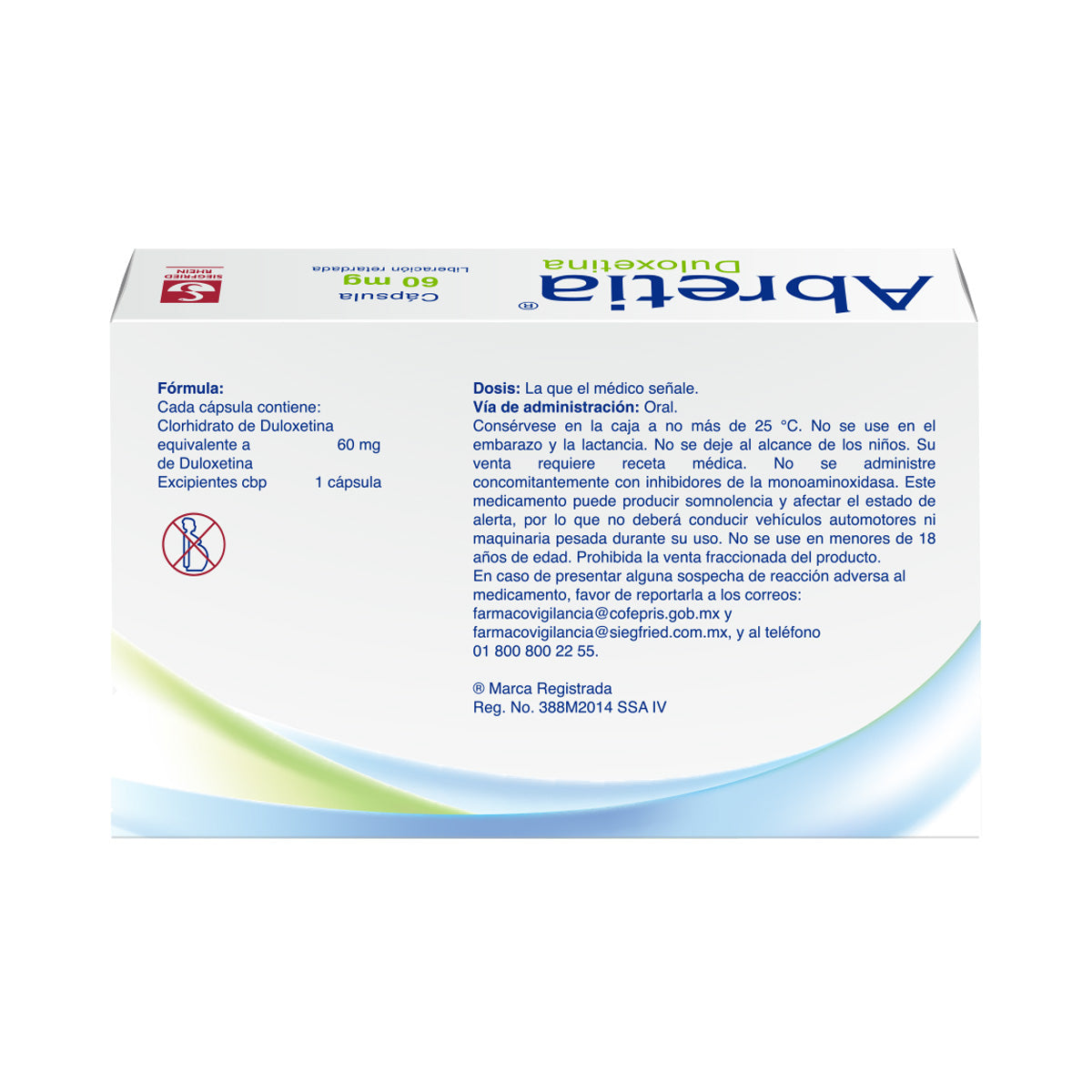 Abretia 60 Mg - Caja Con 14 Cápsulas (Duloxetina)
