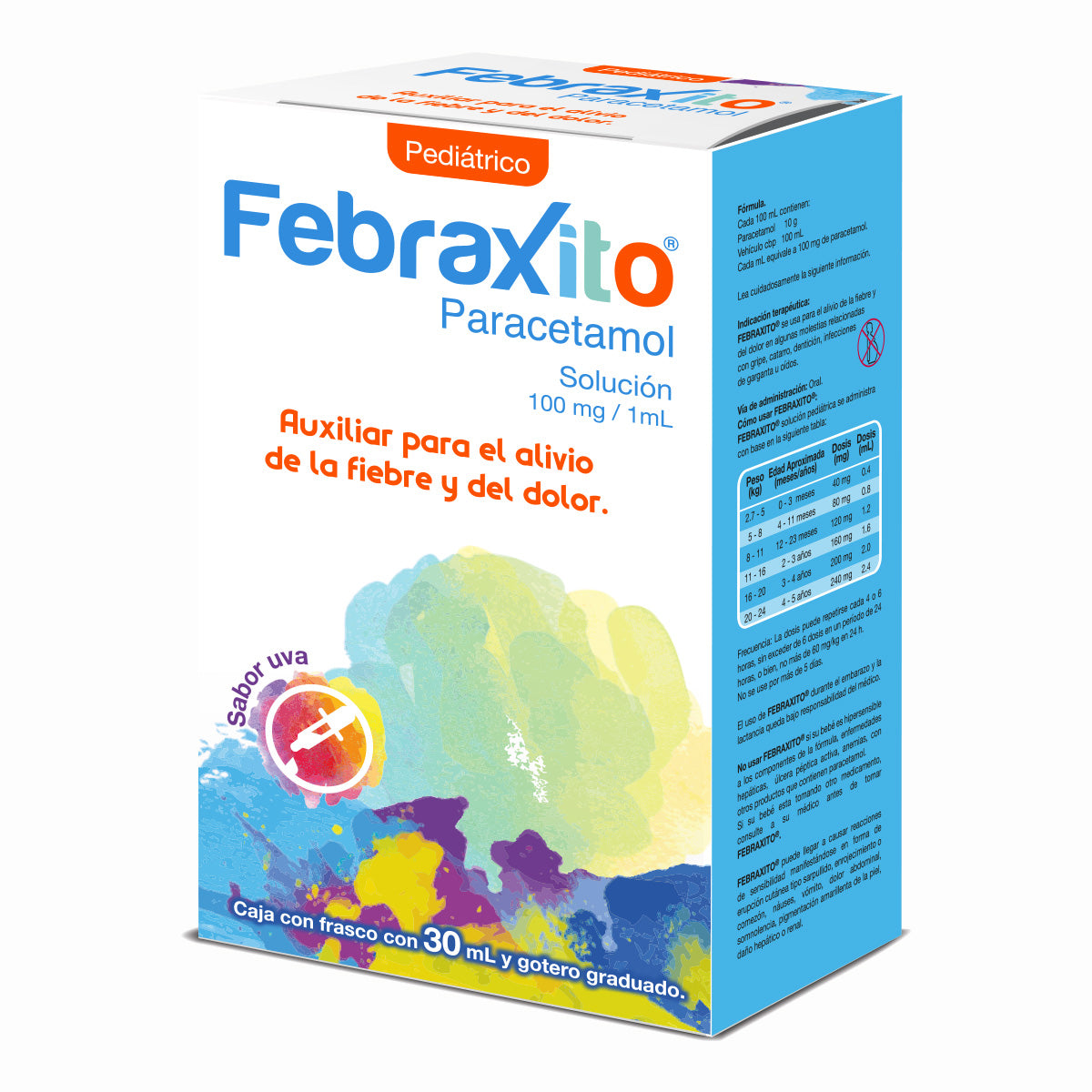 Febraxito 100 Mg - Frasco 30 Ml Paracetamol 7501300420206