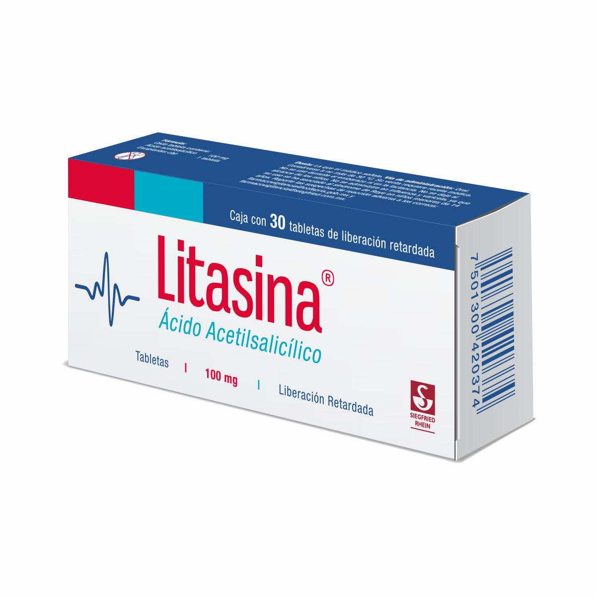 Latasina 100 Mg - Caja Con 30 Tabletas (Ácido Acetilsalicílico)