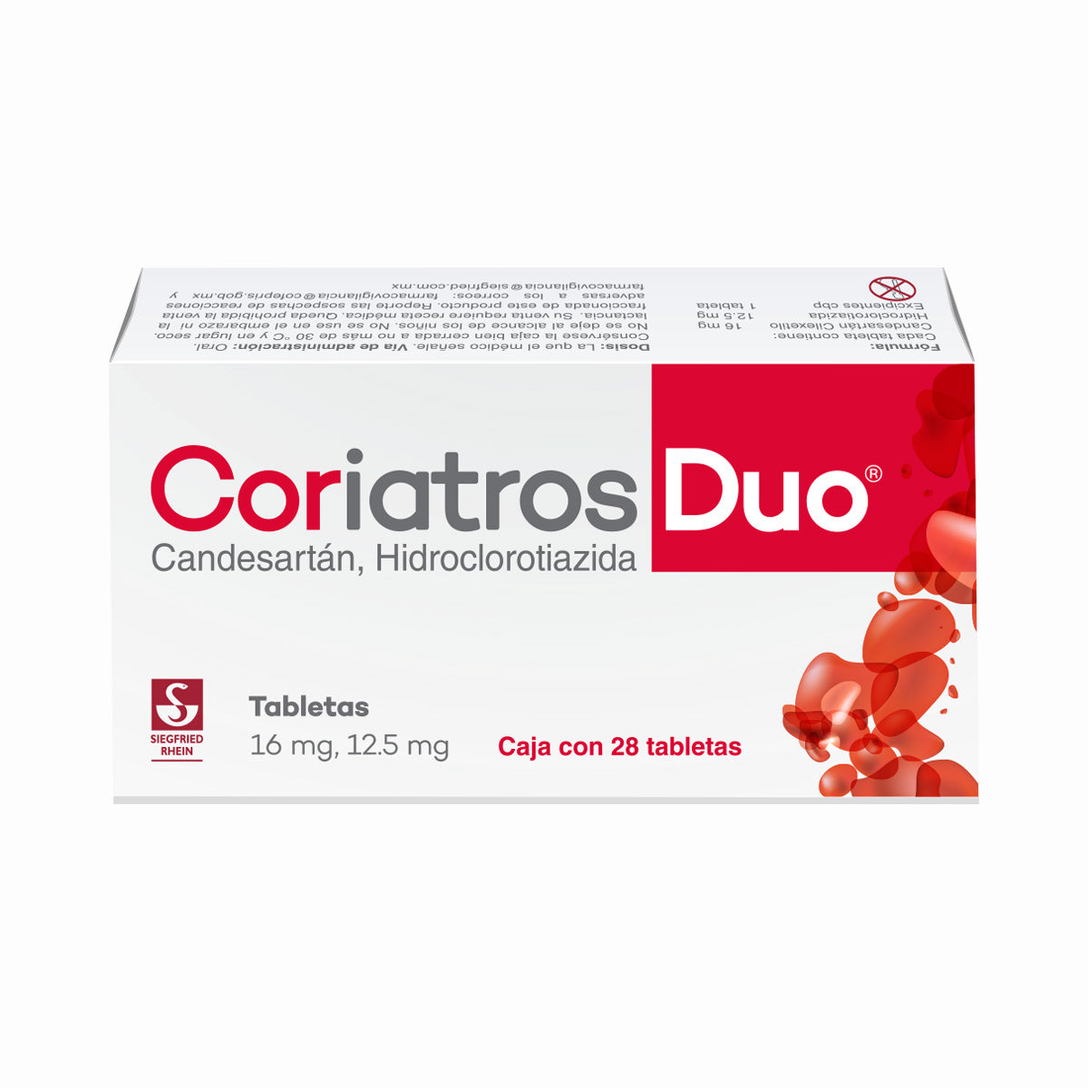 Coriatros Duo 16 12.5 Mg Con 28 Tabletas