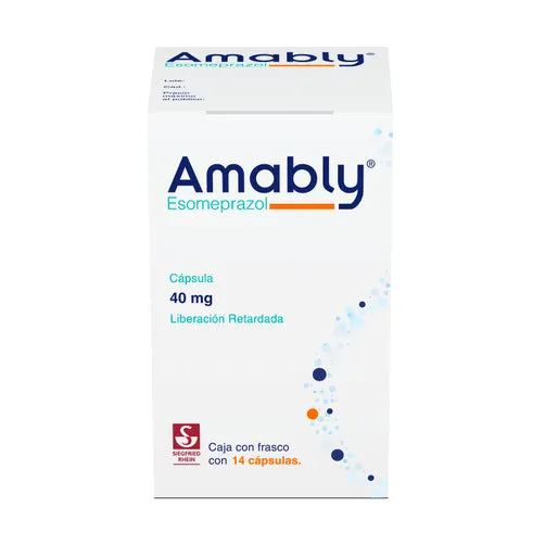 Amably 40 Mg - Frasco Con 14 Cápsulas (Esomeprazol)