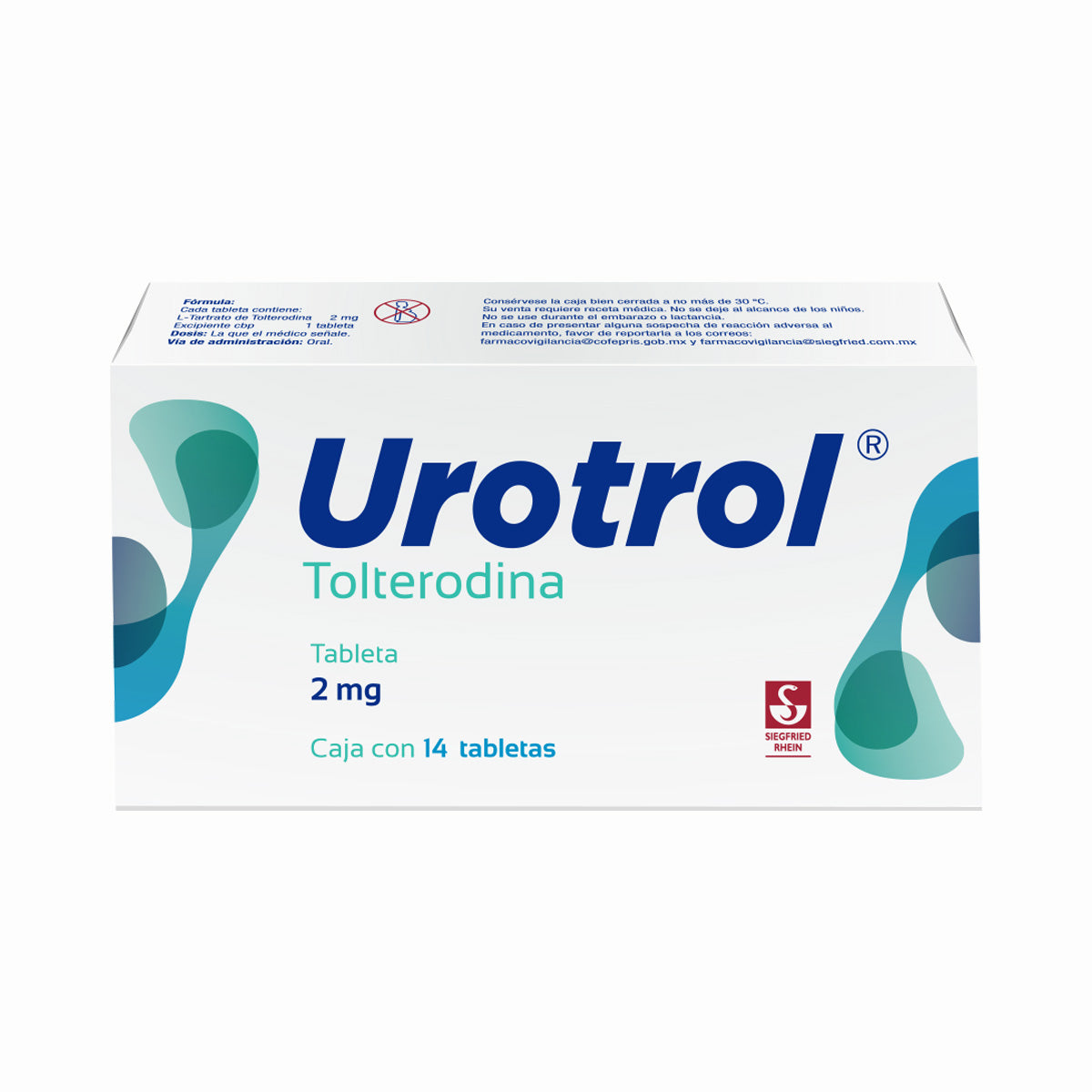 Urotrol (Tolterodina) 2 Mg Frasco Con 14 Tabletas-1
