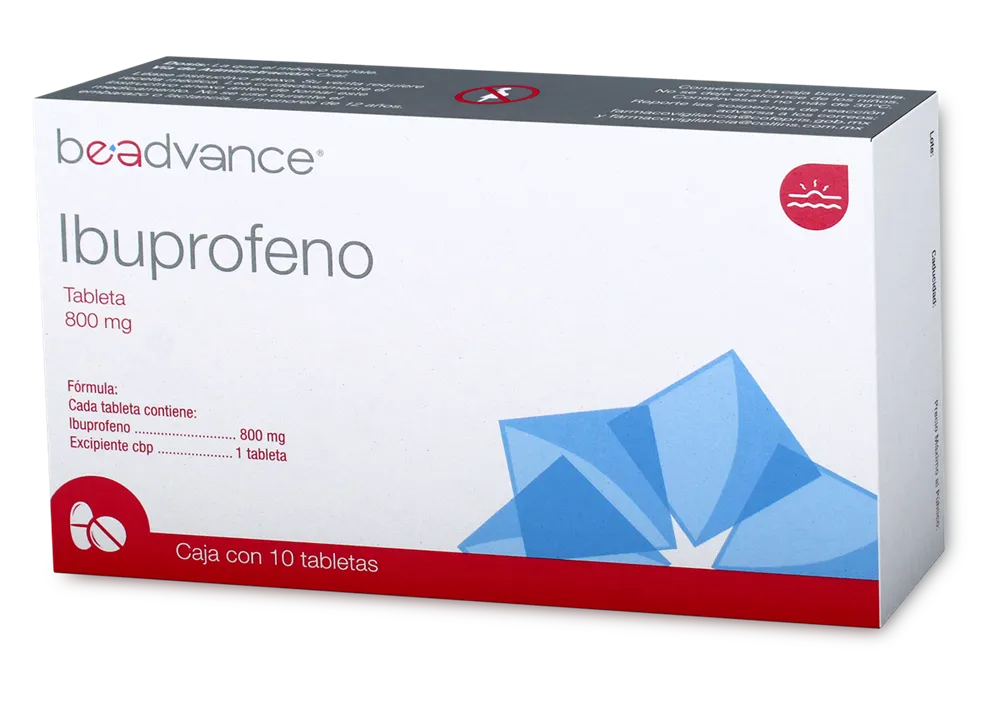 Ibuprofeno 600 Mg Con 10 Tabletas Beadvance