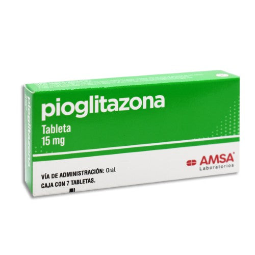 Pioglitazona 15 Mg Con 7 Tabletas