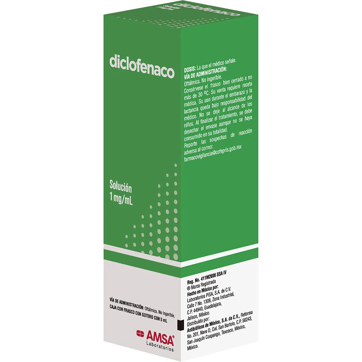 Diclofenaco 1 Mg Solucion Oftalmica 5 Ml