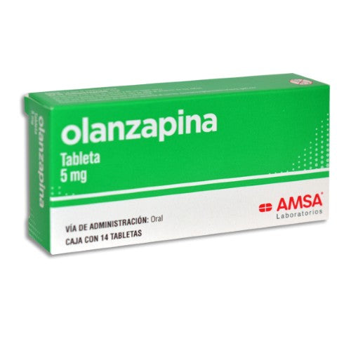Olanzapina 5 Mg Con 14 Tabletas