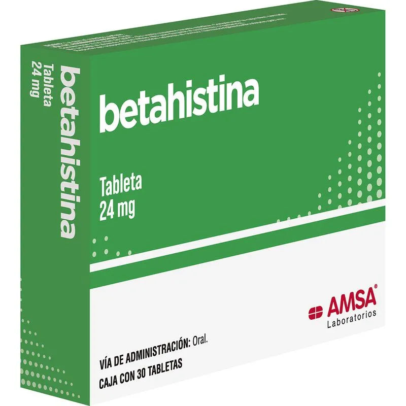 Betahistina 24 Mg Con 30 Tabletas Amsa