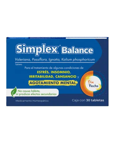Simplex Balance Con 30 Tabletas (Estres,Cansancio, Agotamiento)