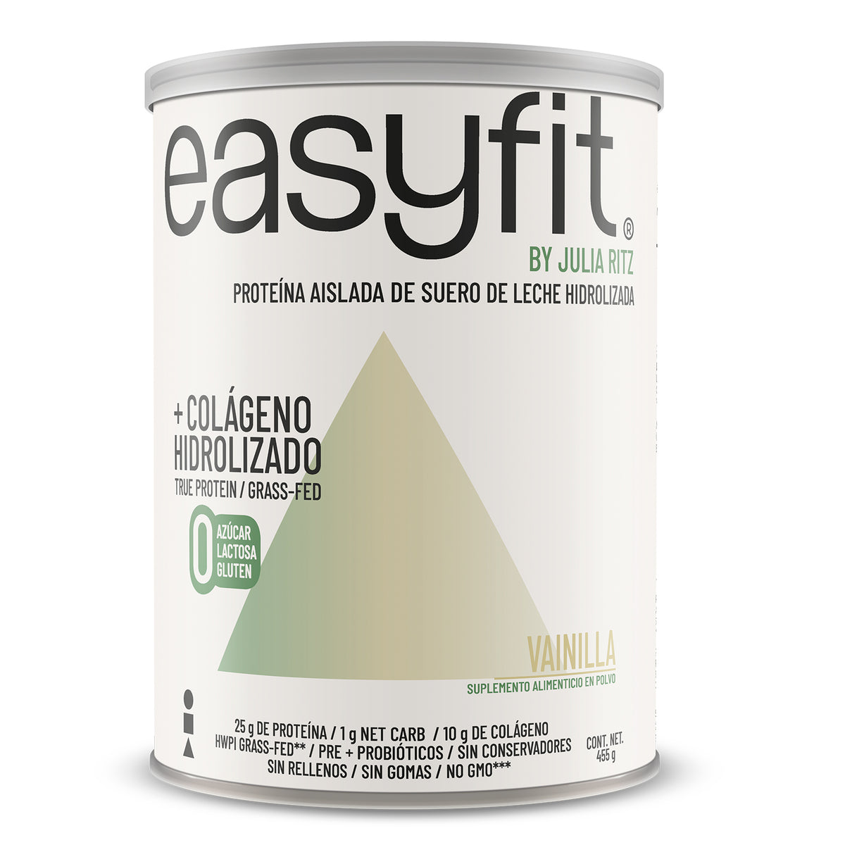 Easyfit Proteina Isolate Aislada De Suero De Leche 455 G Vainilla
