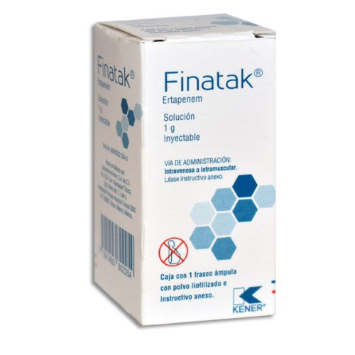 Finatak (Ertapenem) 1 G Frasco Ampula Polvo Solucion Inyectable