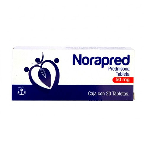 Norapred (Prednisona) 50 Mg Con 20 Tabletas Bruluart