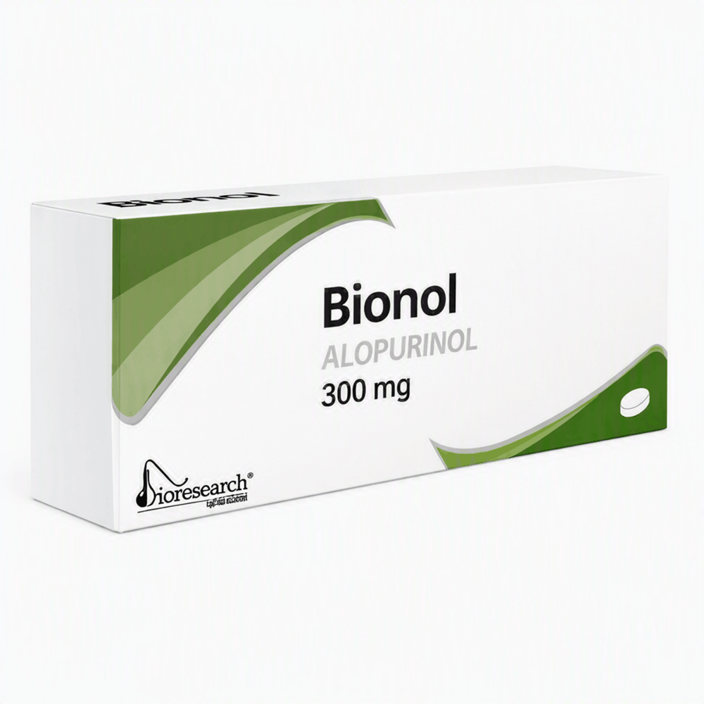 Bionol (Alopurinol) 300 Mg Con 20 Tabletas