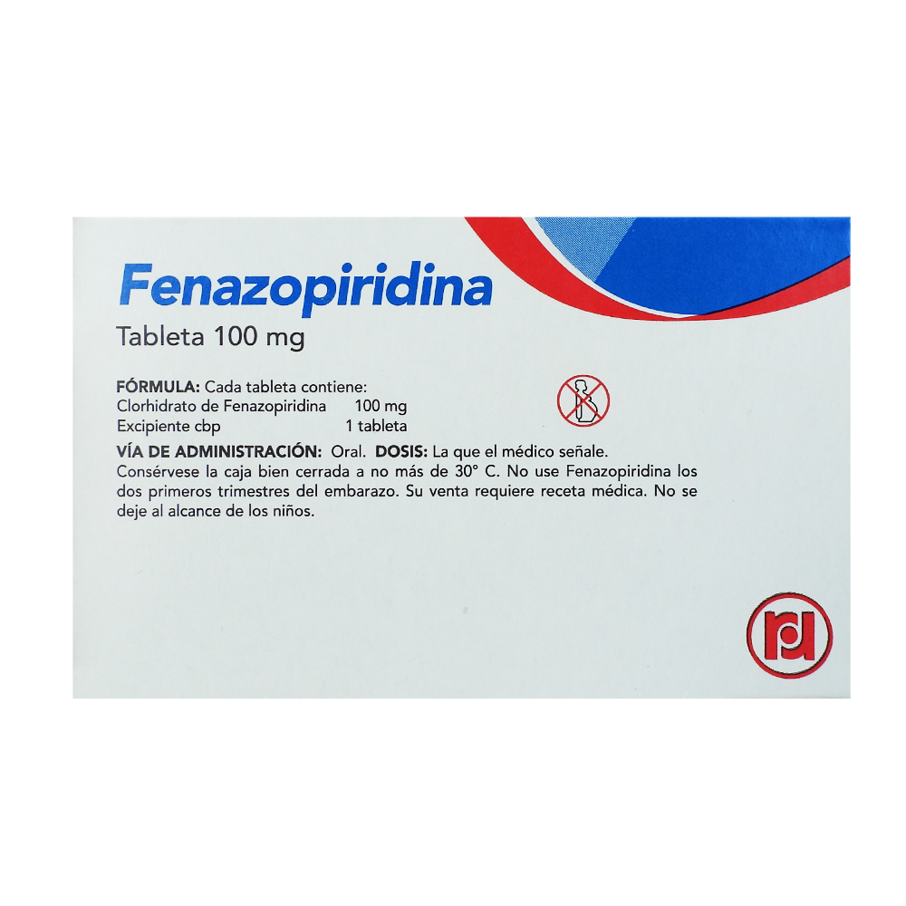 Fenazopiridina 100 Mg Con 20 Tabletas Bioresearch