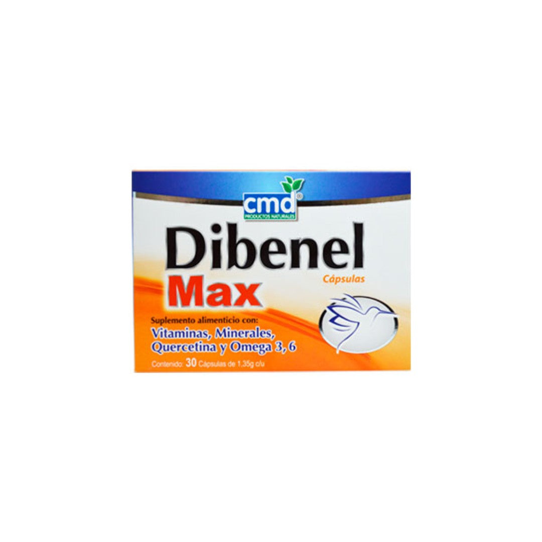 Dibenel-Max (Vit/Minerales/Quercetina/Omega 3,6) 30 Capsulas