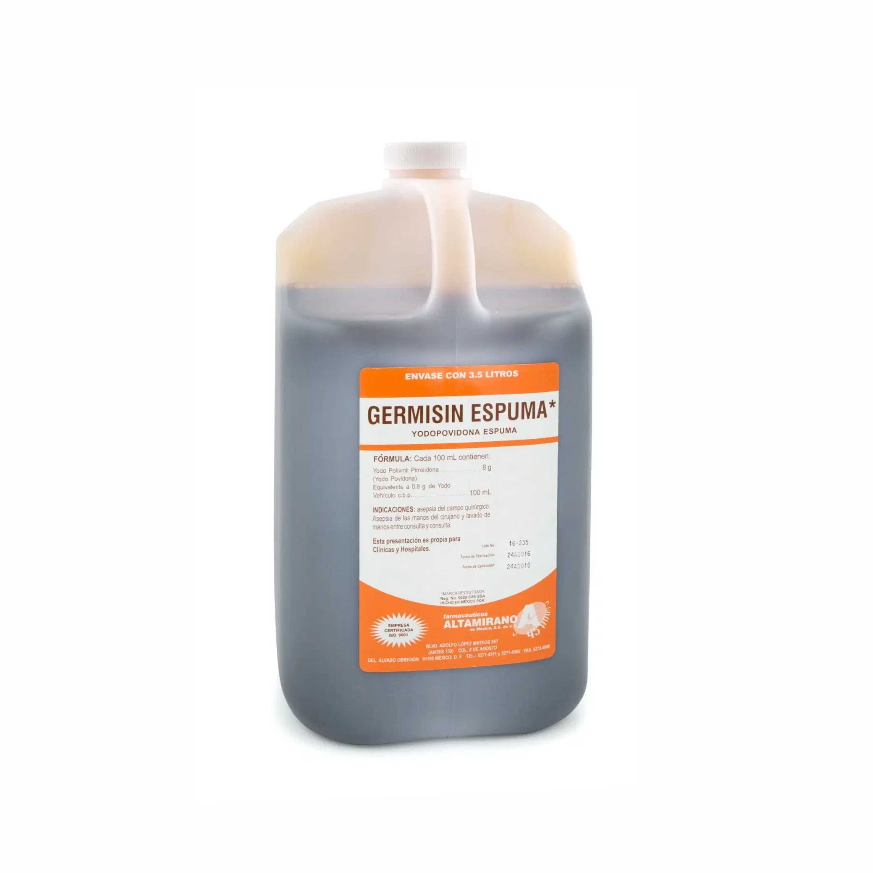 Germicin Espuma 3.5 Ltrs