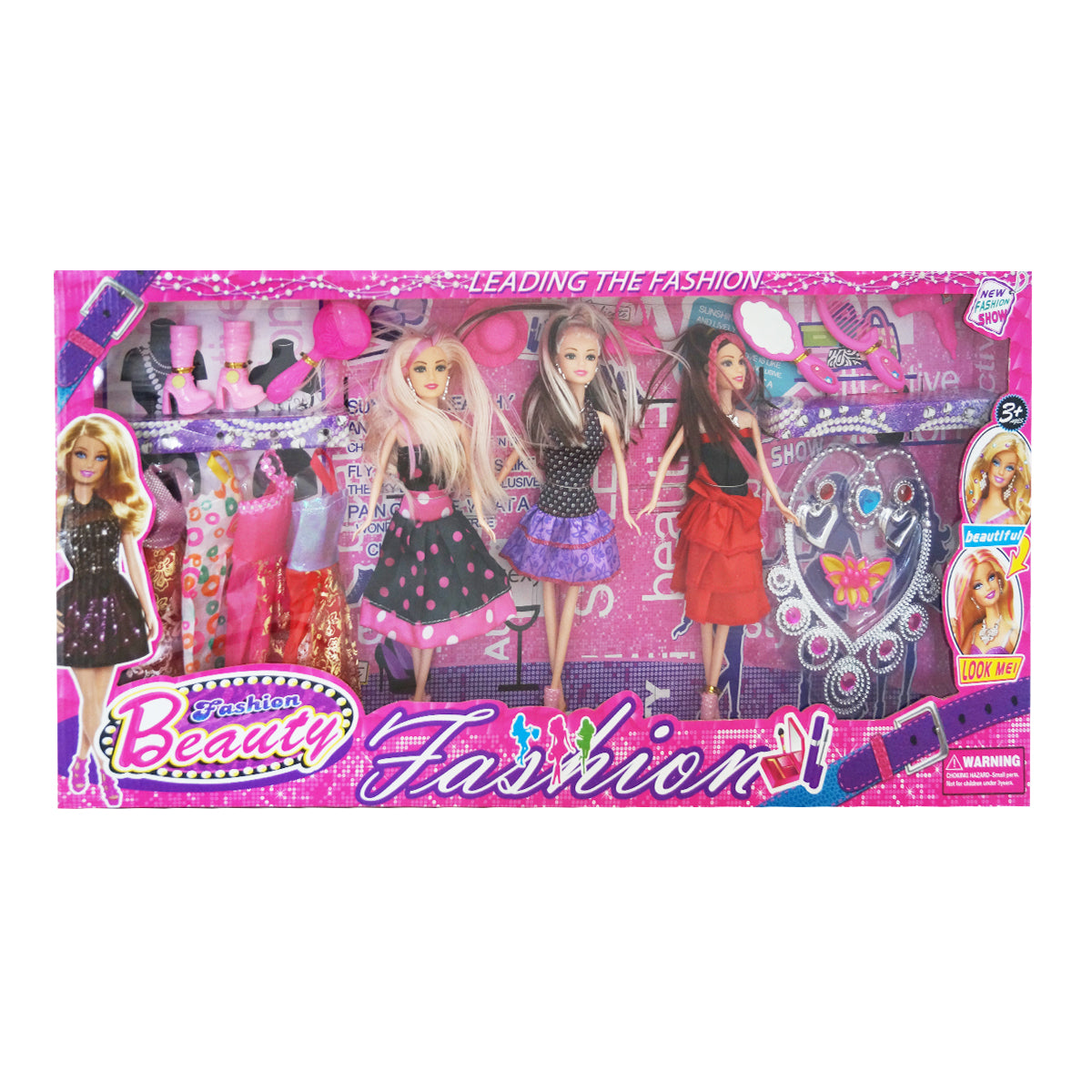 Set De Tres Muñecas Con Accesorios