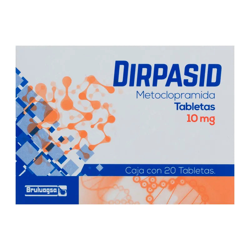 Dirpasid (Metoclopramida) 10 Mg Con 20 Tabletas