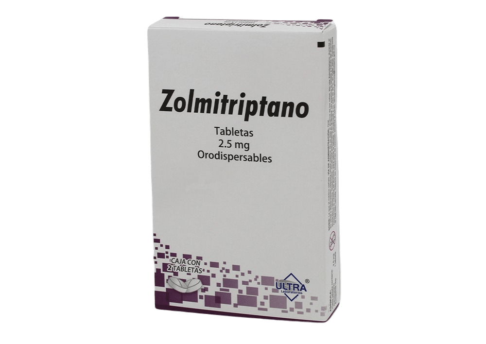 Zolmitriptano 2.5 Mg Con 2 Tabletas Orodispersables