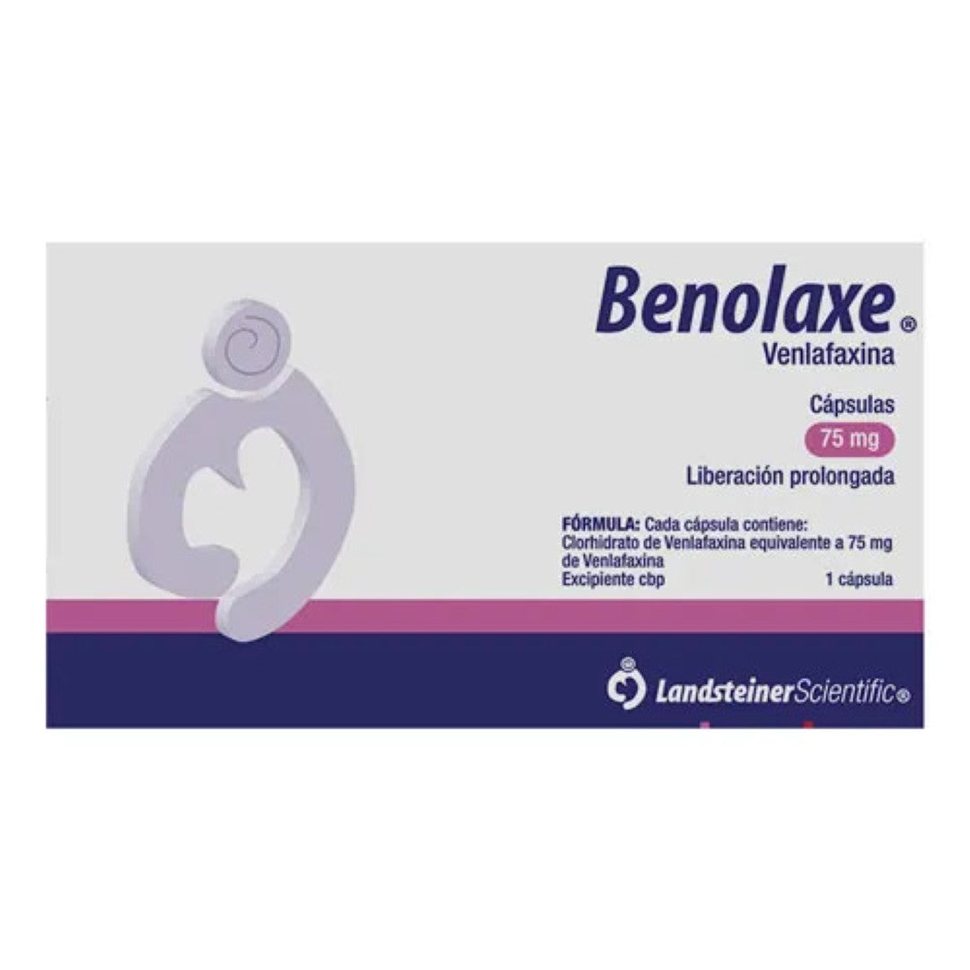 Benolaxe (Venlafaxina) 75 Mg Con 10 Capsulas