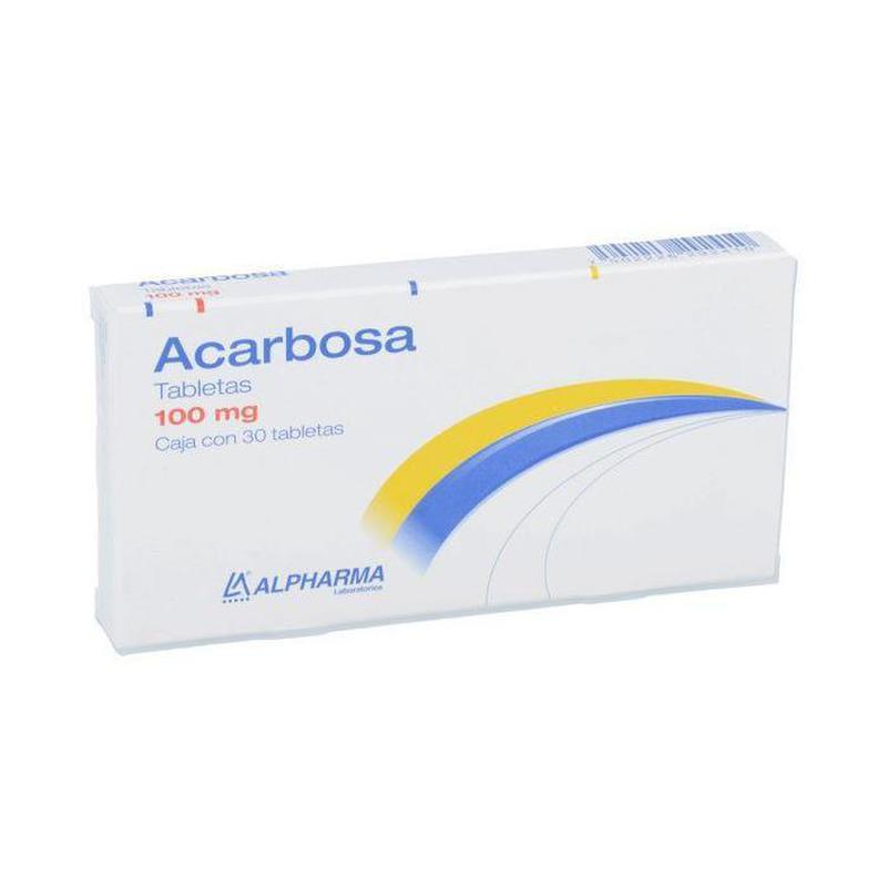 Acarbosa 100 Mg Con 30 Tabletas