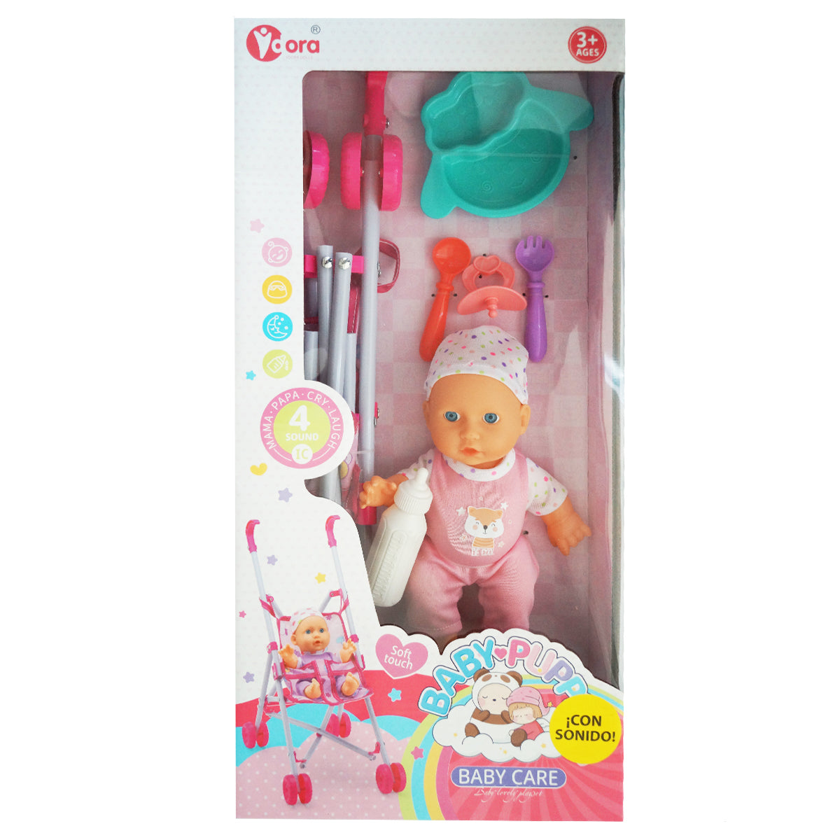 Muñeca Con Sonidos Y Accesorios