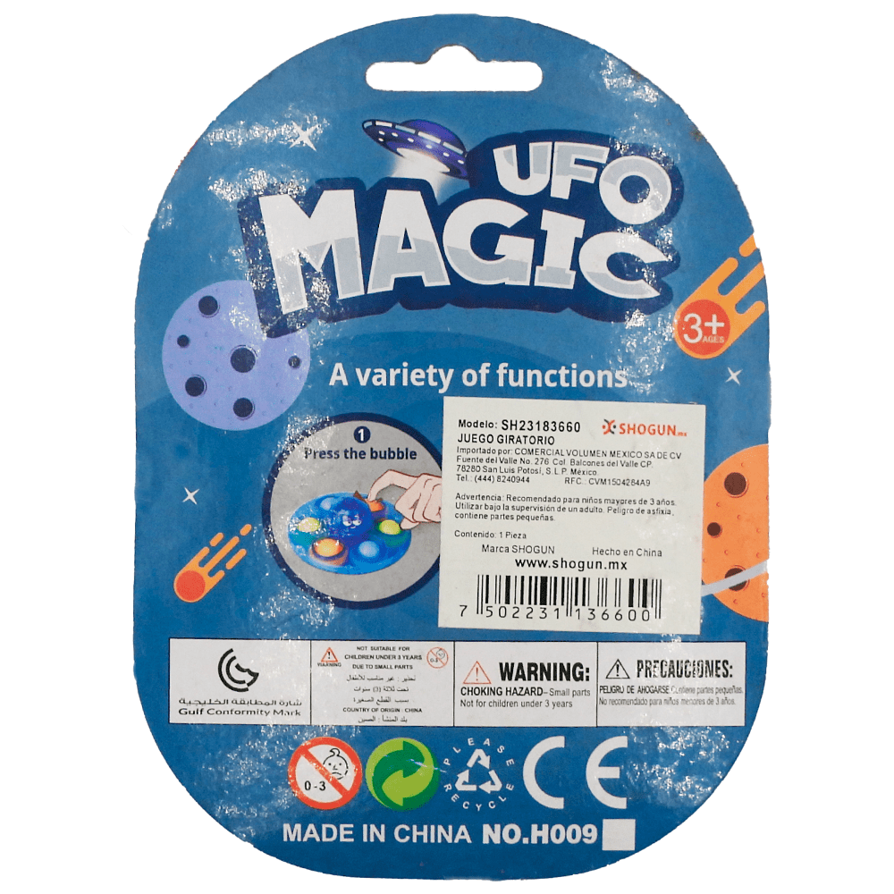 Juego Giratorio Pop It Spinner Shogun