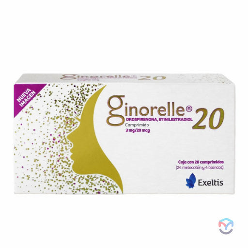 Ginorelle 20 3 Mg/20 Mcg Con 28 Comprimidos