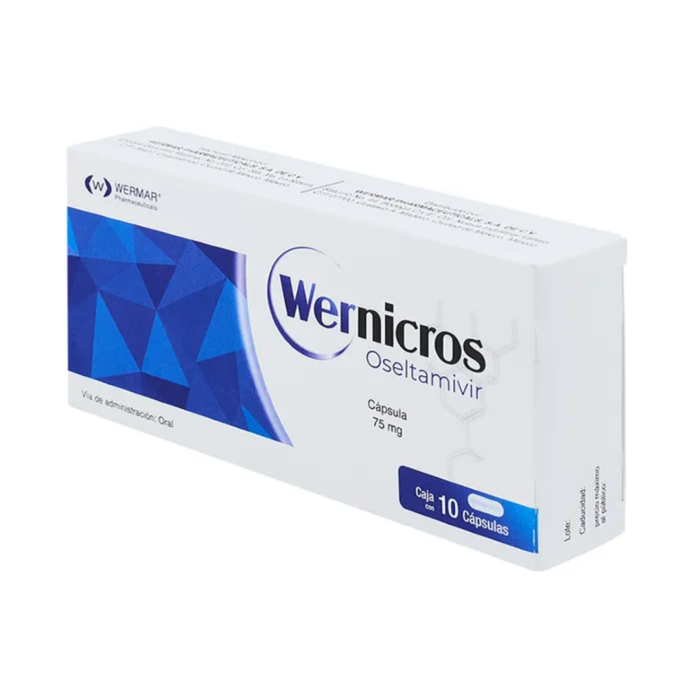 Wernicros (Oseltamivir) 75 Mg Con 10 Capsulas