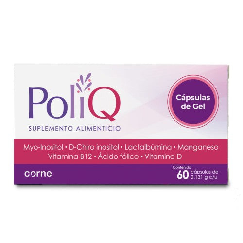 Poliq (Myo-Inositol/Manganeso/ Vit B12 ) Con 60 Capsulas Suplemento Alimenticio