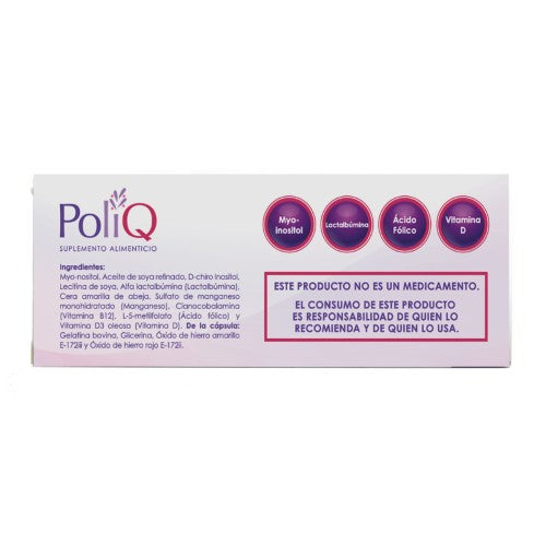 Poliq (Myo-Inositol/Manganeso/ Vit B12 ) Con 60 Capsulas Suplemento Alimenticio
