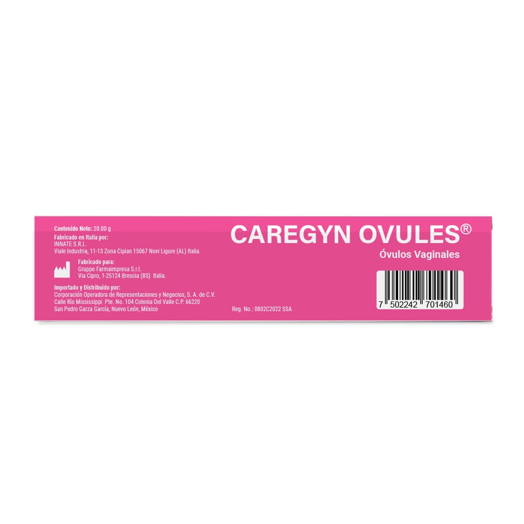 Caregyn Ovulos Vaginales 2 G Con 10 Ovulos