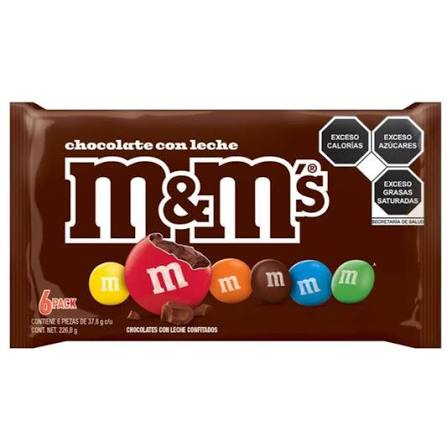 Exhibidor Chocolate M&Ms 37,5 G Con 6 Piezas