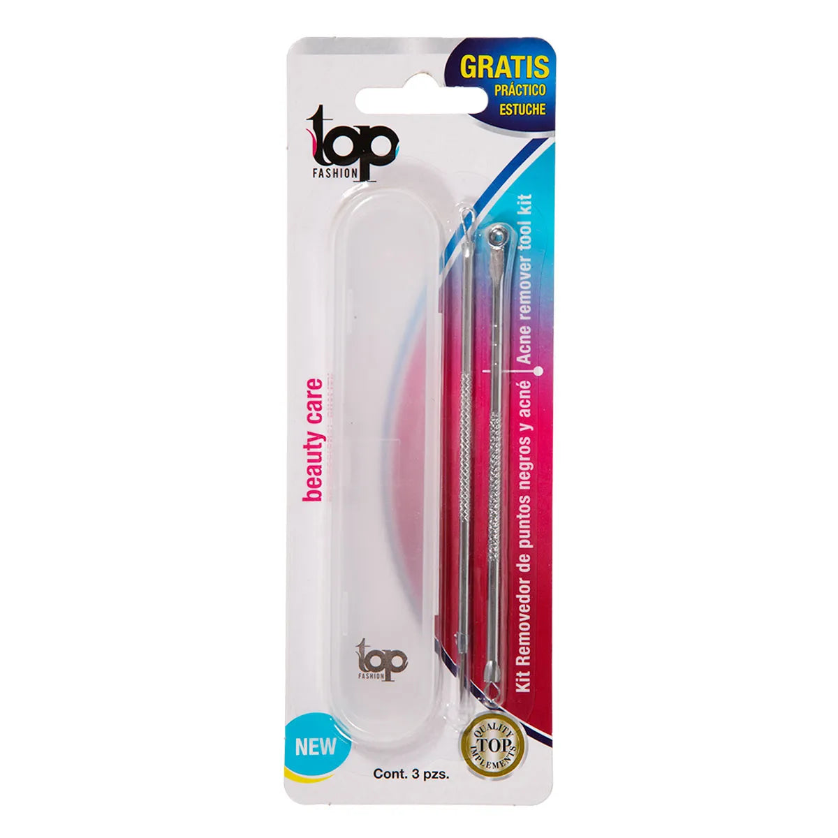 Kit Removedor De Puntos Negros Y Acne + Estuche Top Fashion