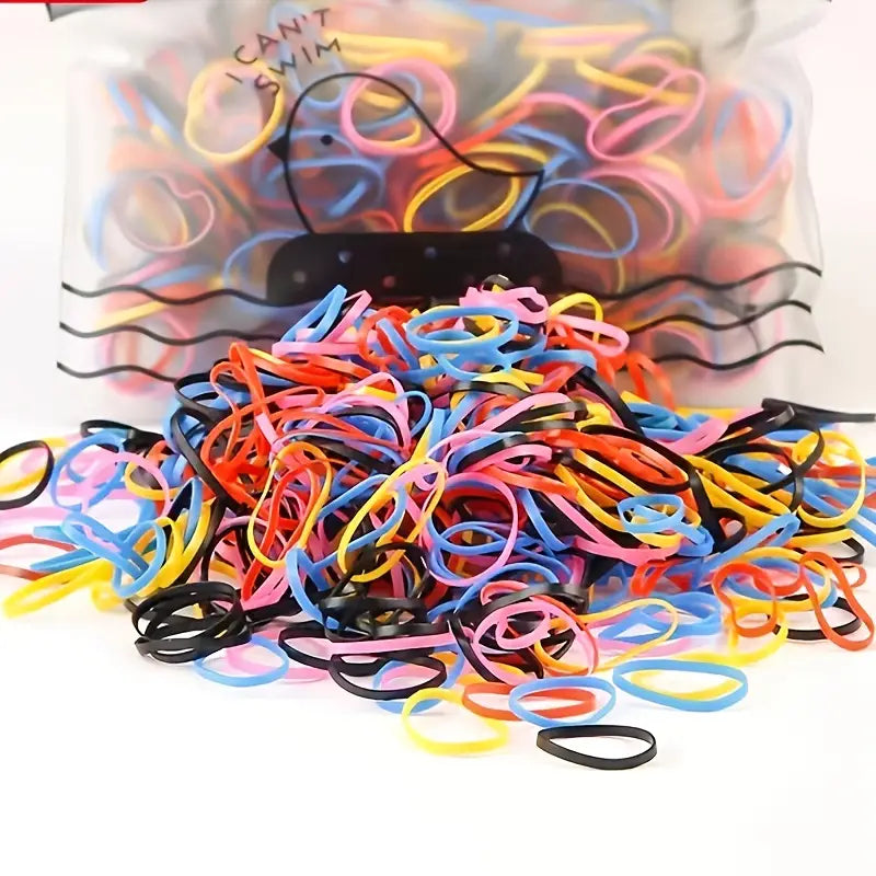 Ligas De Plastico Multicolores Top Fashion Con 500 Piezas