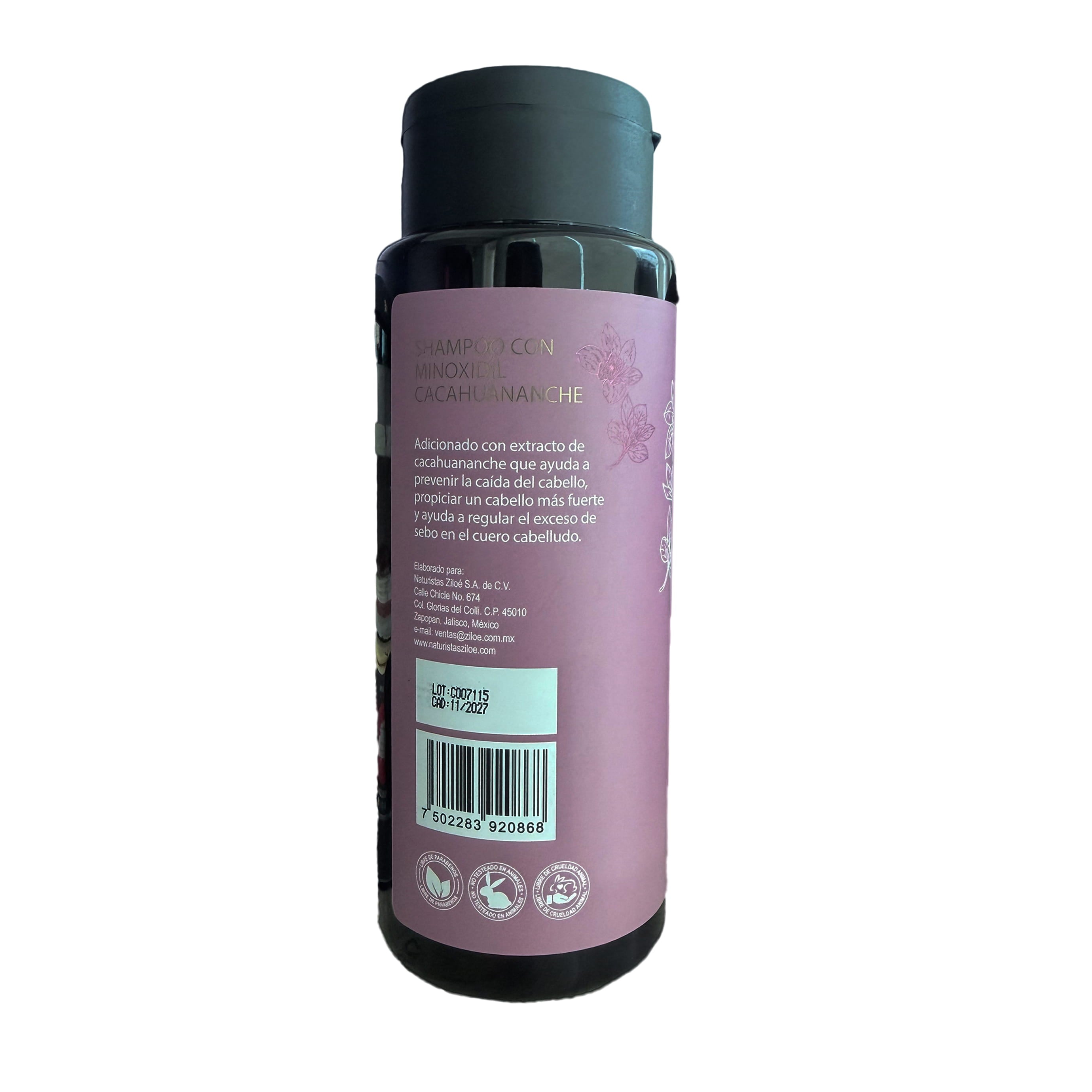 Shampoo Minoxidil Cacahuananche 500 Ml